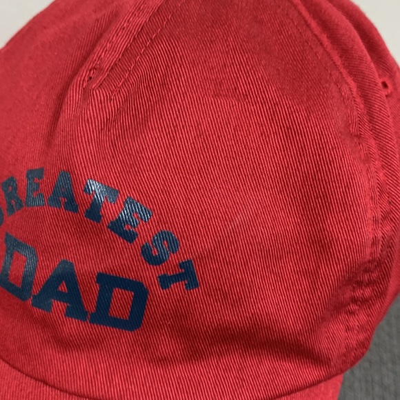 Greatest Dad Baseball Hat Mens One Size Red Navy Adjustable Strapback Old Navy - Picture 4 of 14